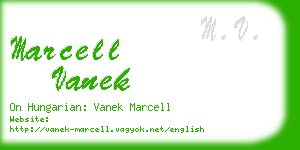 marcell vanek business card